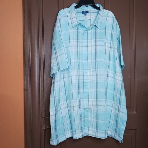 George Men's size 3XL Short Sleeve Button Down Shirt - Picture 2 of 11